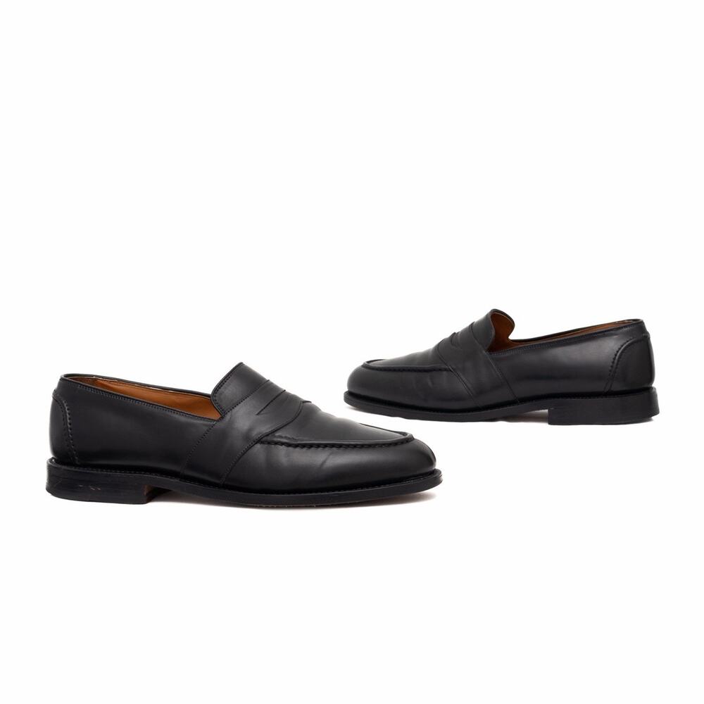 $850 Allen Edmonds Randolph Black Shell Cordovan Penny Loafer — US 10 EEE